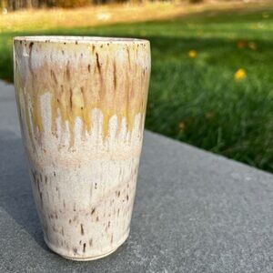 Handmade , clay tumbler